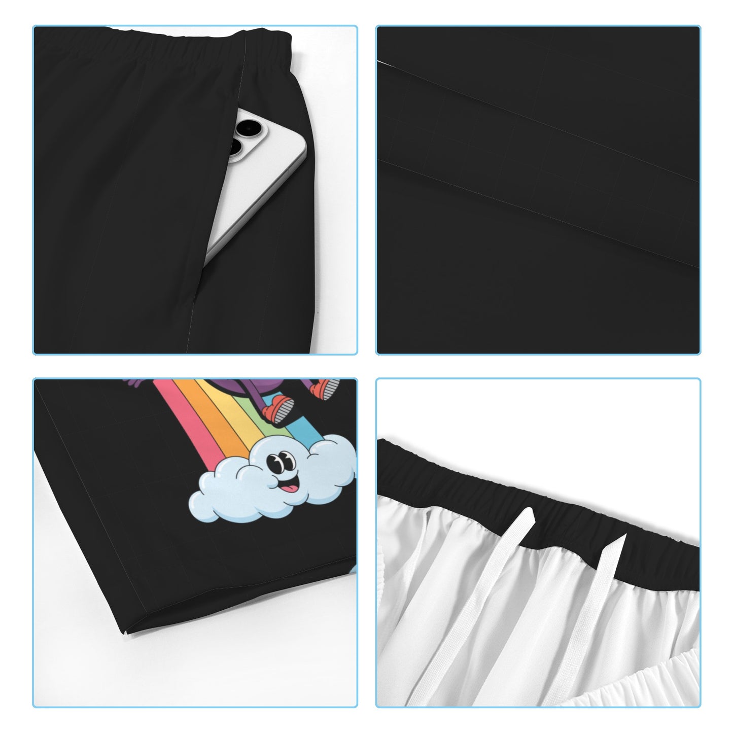 Mens Gay Pride Shorts Custom No Wrinkle Stain Resistant by shOUT