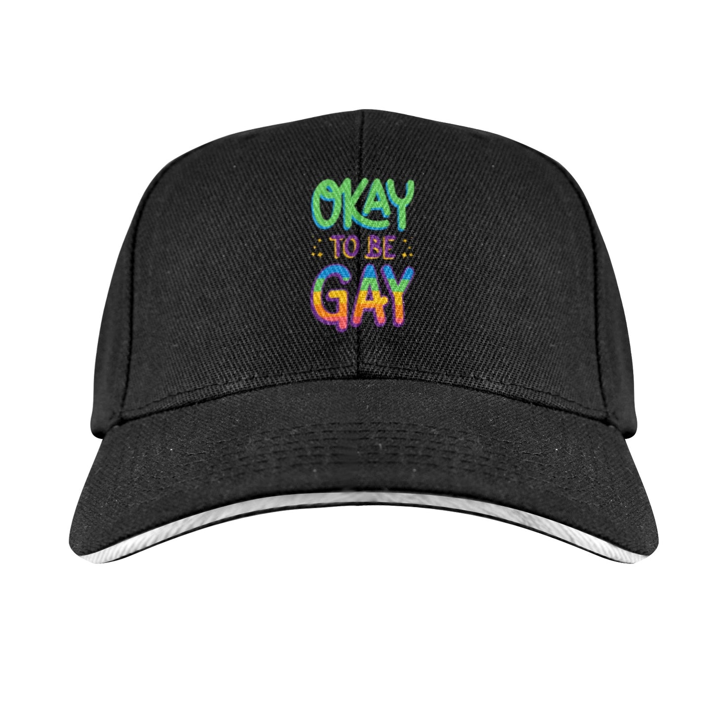 Gay pride hat Baseball Cap Custom Designed by shOUT