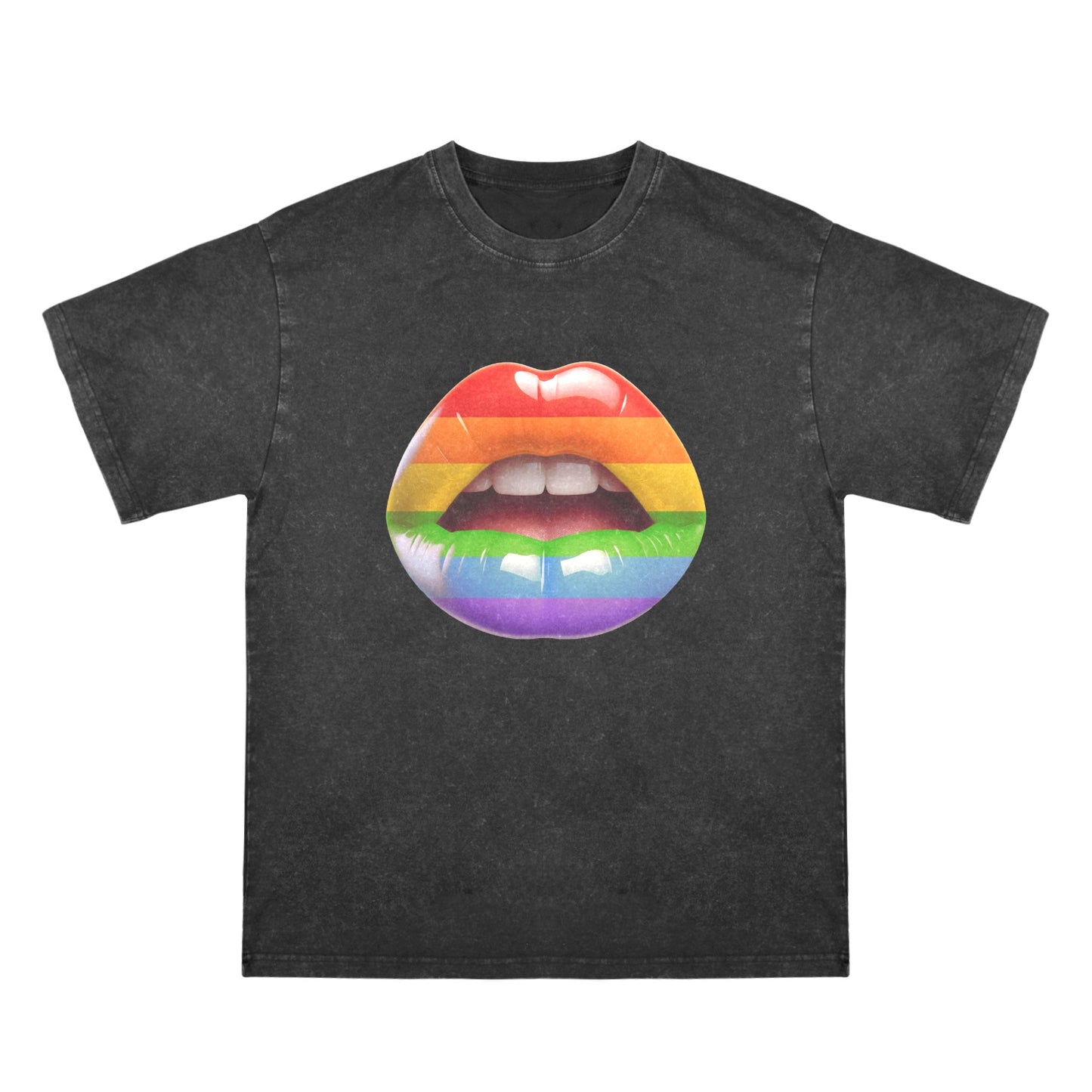 Mens Washed Pride Tee Gay Pride T Shirt Custom Designed by shOUT