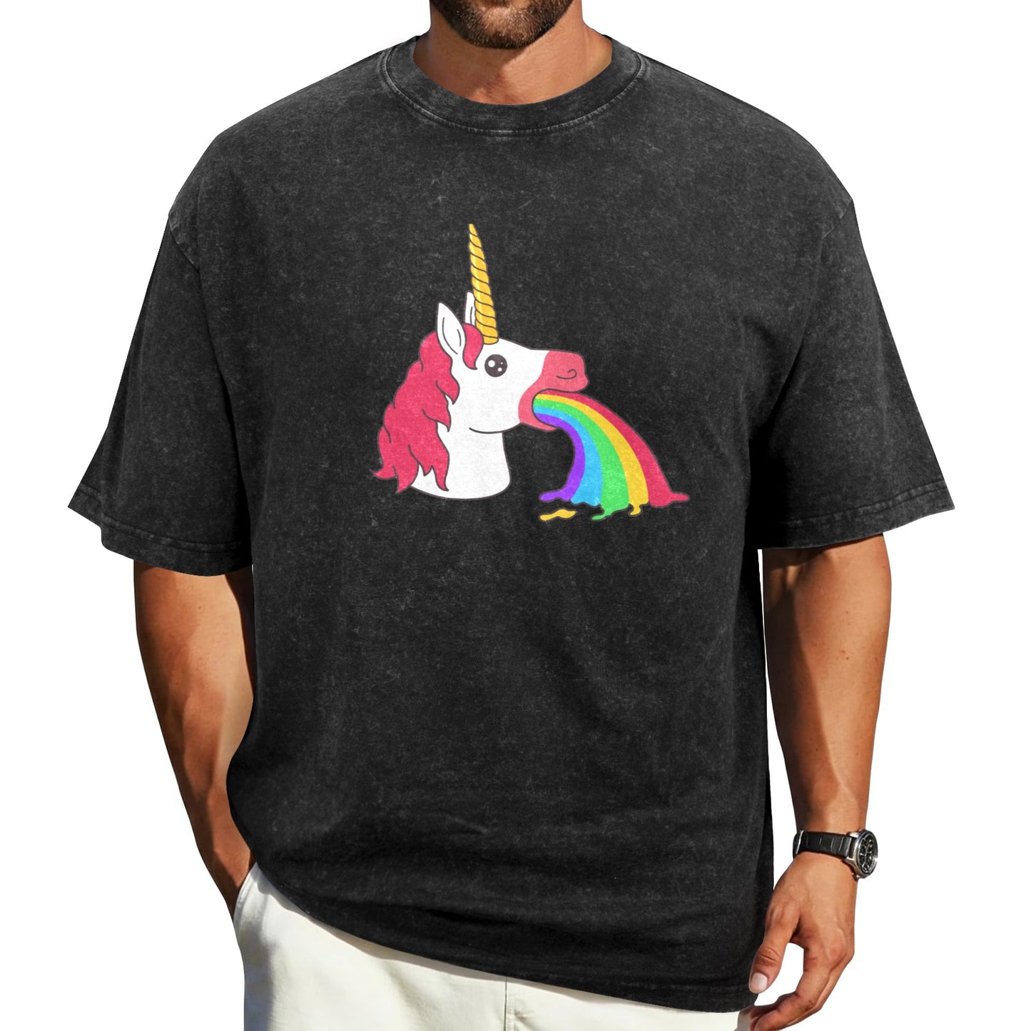Mens Washed Pride Tee Gay Pride T Shirt Custom Designed by shOUT