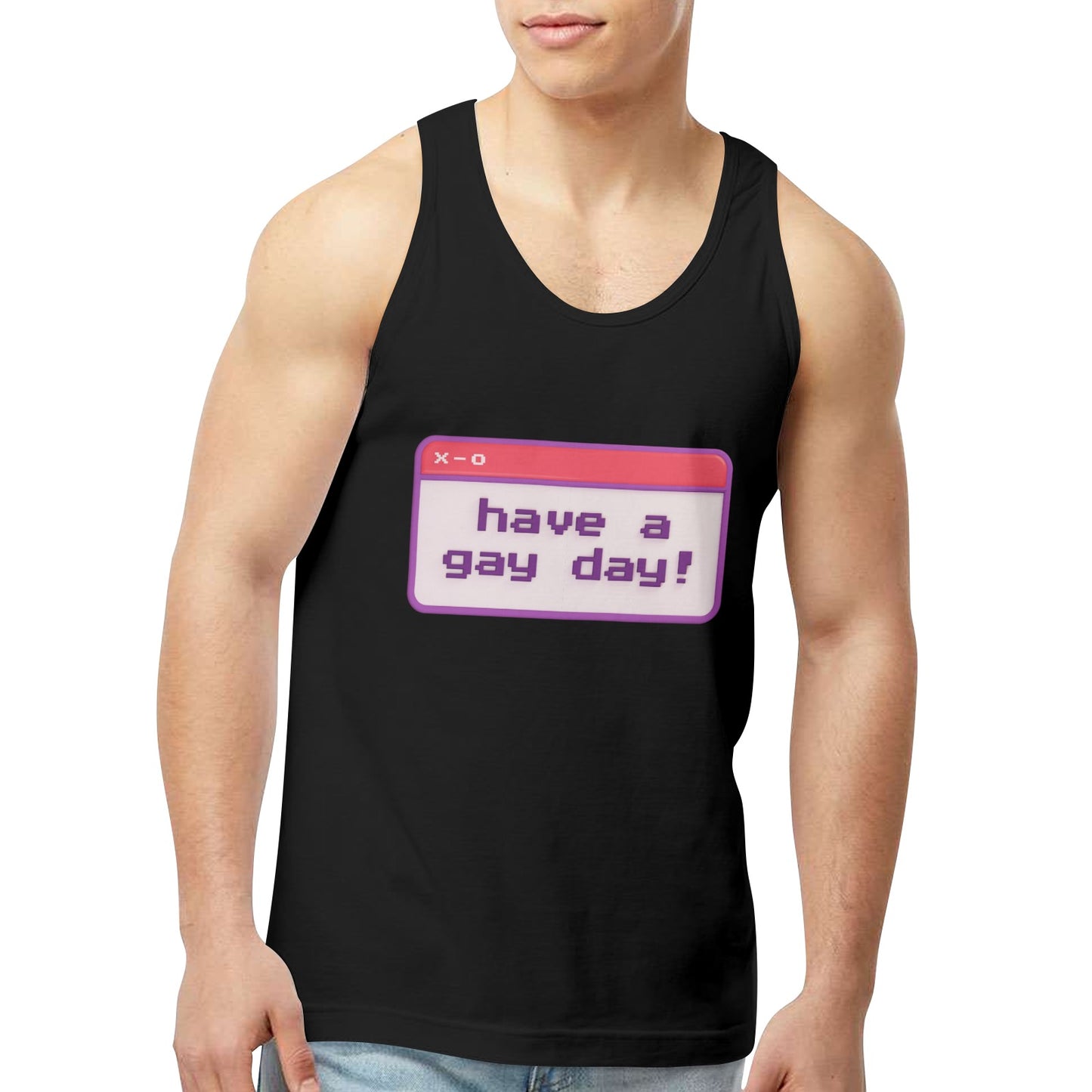 Mens Gay Pride Tank Custom Designed by shOUT