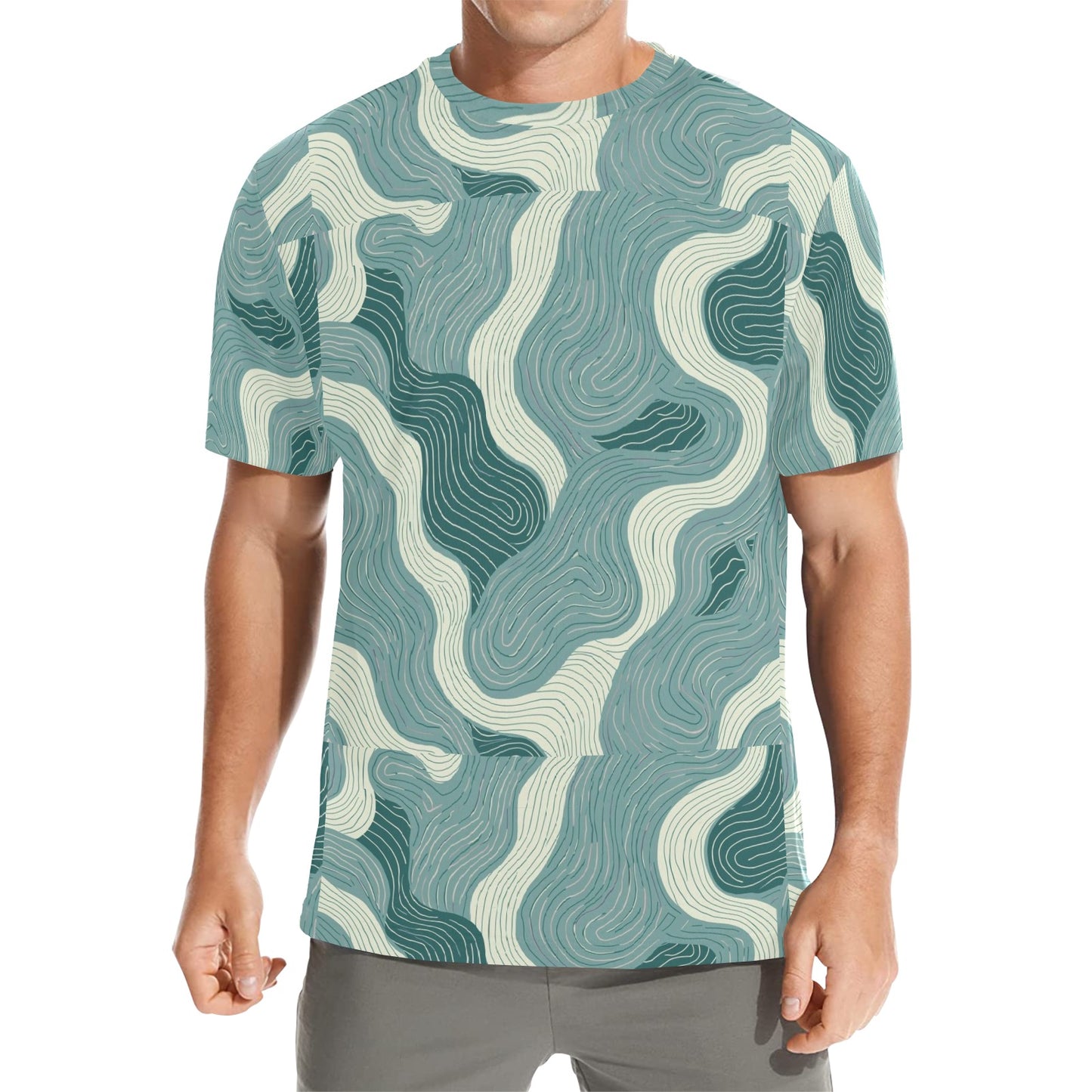 Mens Custom Print Everyday Man Shirt by Simple Discipline Non Wrinkle Easy Wearing