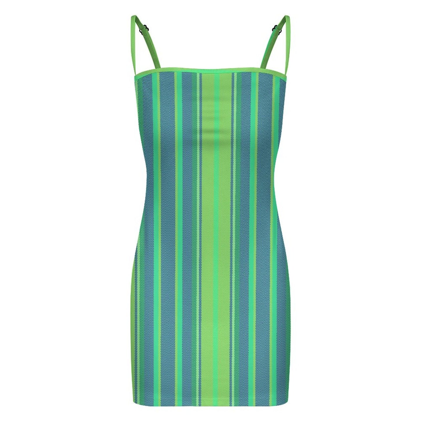 Slim Fit Spaghetti Strap Dress for Women(All-Over Printing)