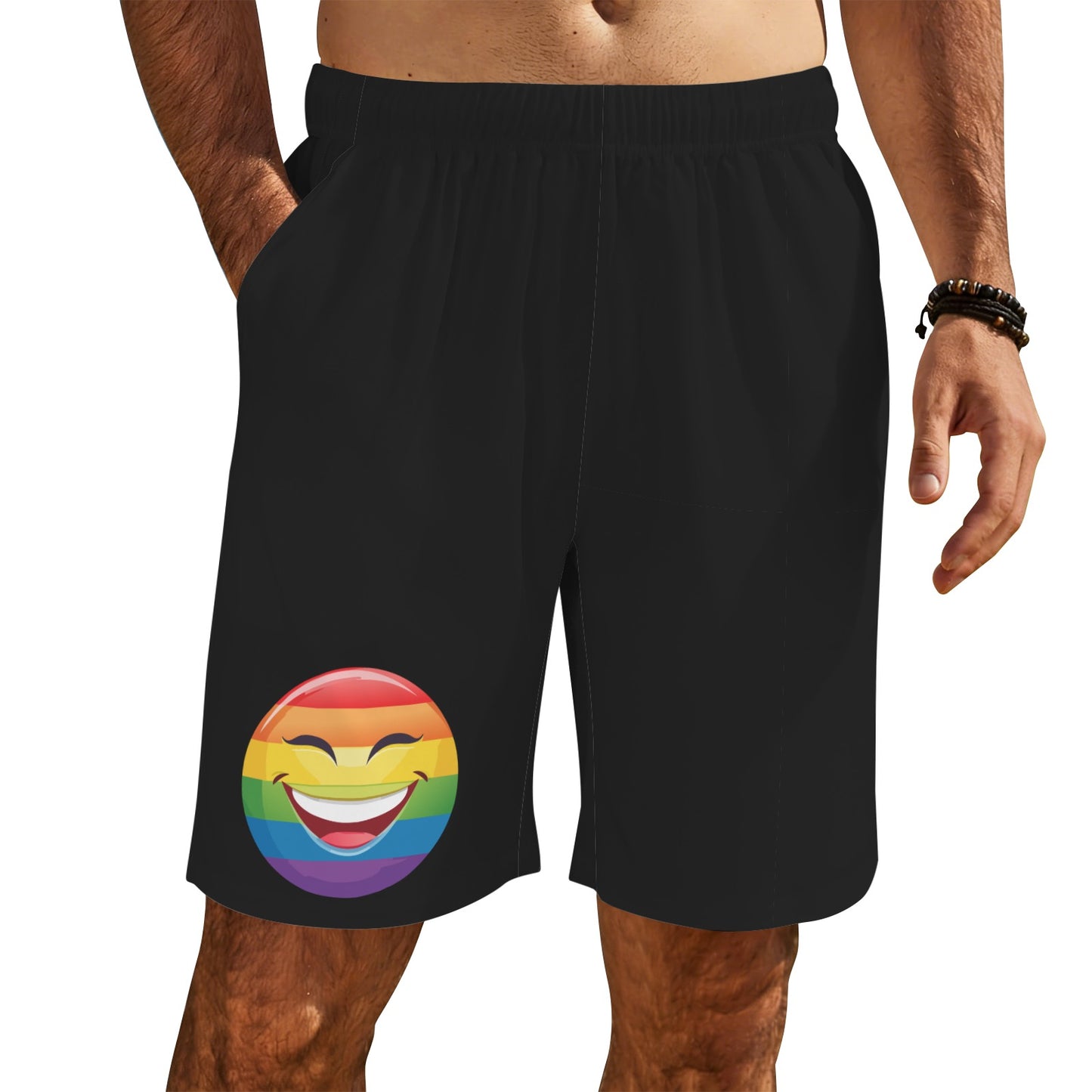 Mens Gay Pride Shorts Custom No Wrinkle Stain Resistant by shOUT
