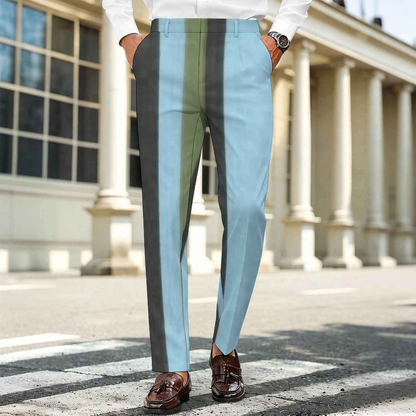 Custom Apex Weave Trousers by Simple Discipline