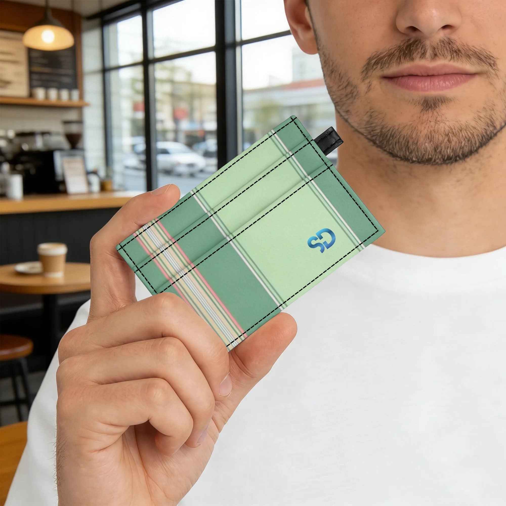 Personalized PU Leather Minimalist Card Holder Wallet