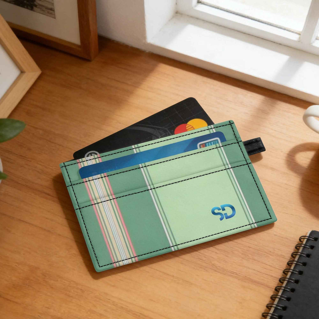 Personalized PU Leather Minimalist Card Holder Wallet