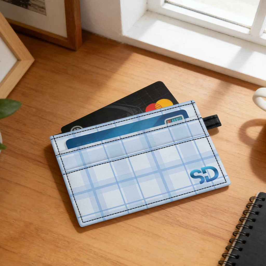 Personalized PU Leather Minimalist Card Holder Wallet