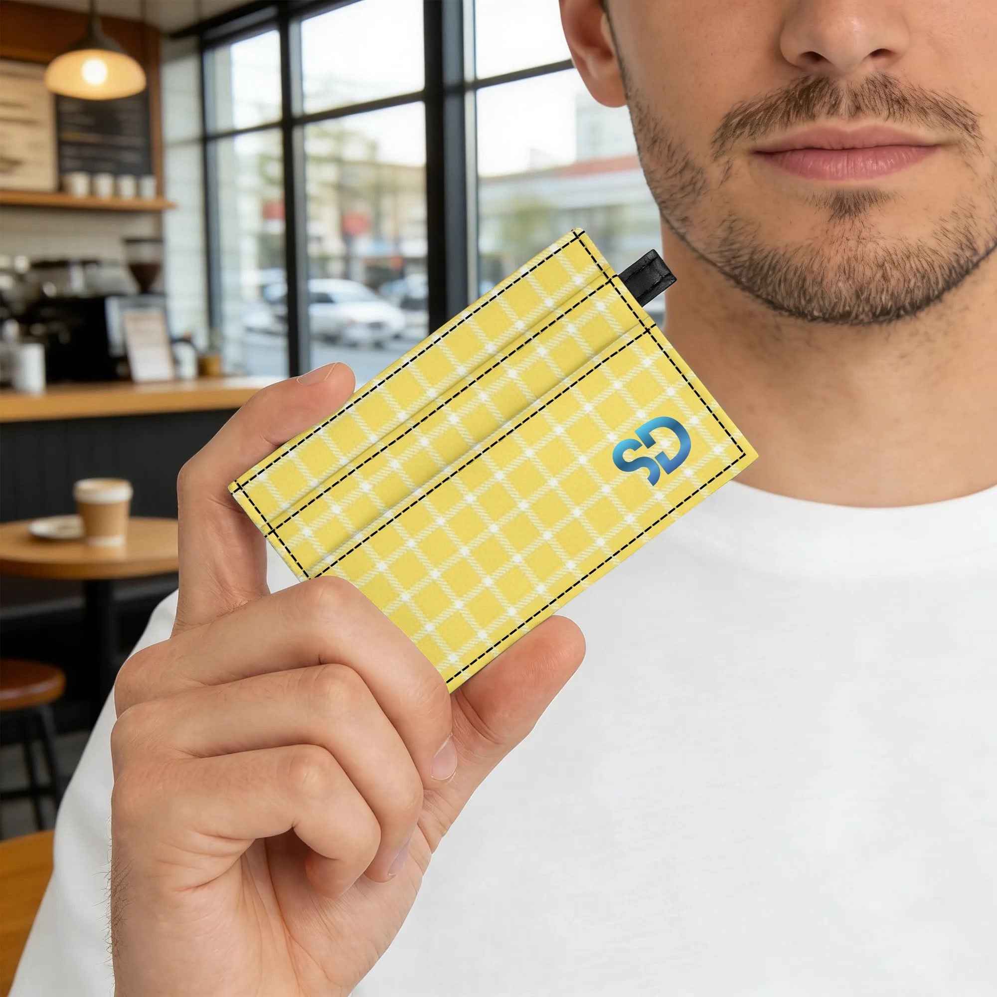 Personalized PU Leather Minimalist Card Holder Wallet