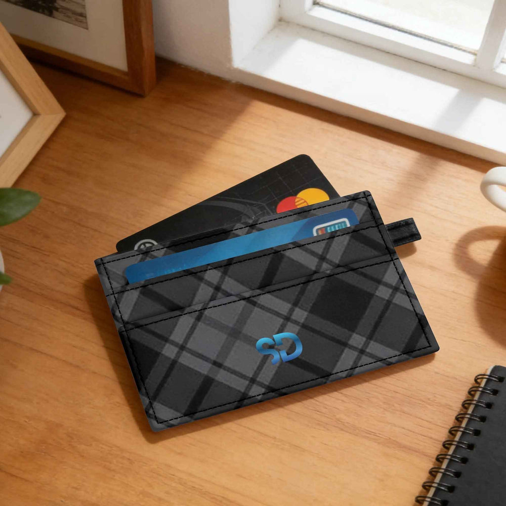 Personalized PU Leather Minimalist Card Holder Wallet
