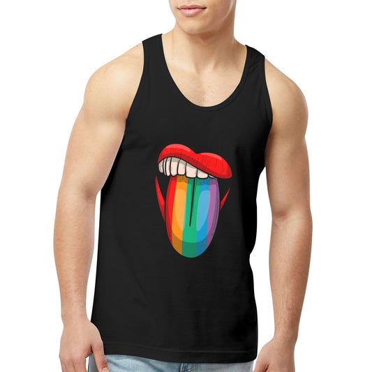 Mens Gay Pride Tank Custom Designed by shOUT