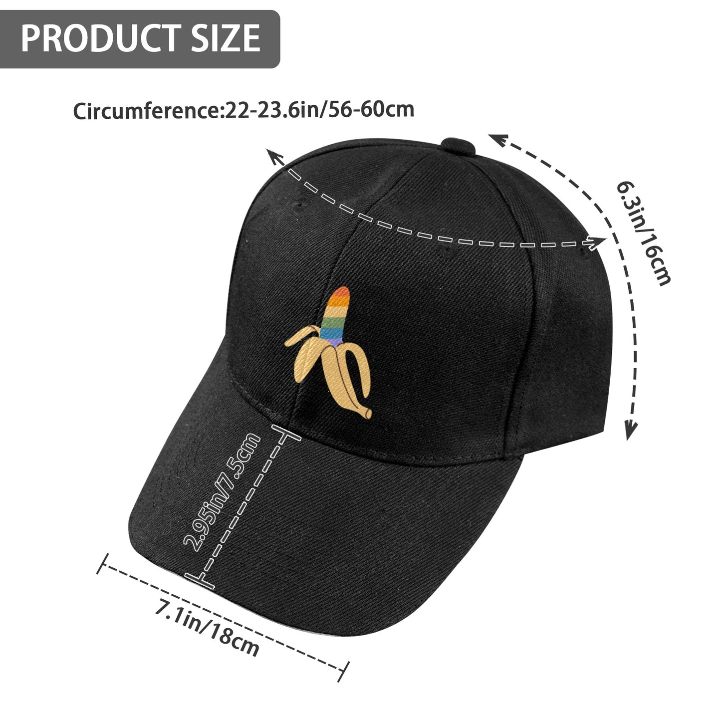Gay pride hat Baseball Cap Custom Designed by shOUT