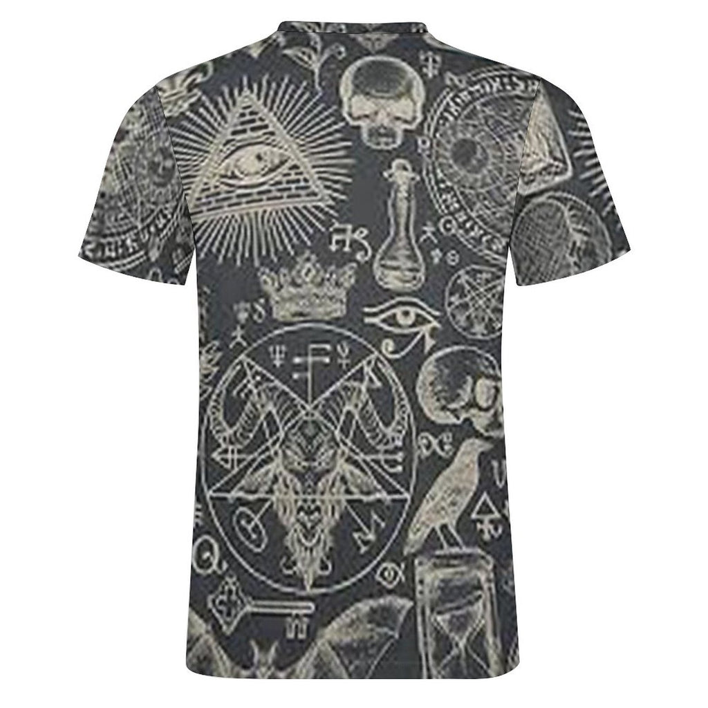 DTG 190gsm Cotton Comfort Short-Sleeve T-Shirt for Men(All-Over Printing)