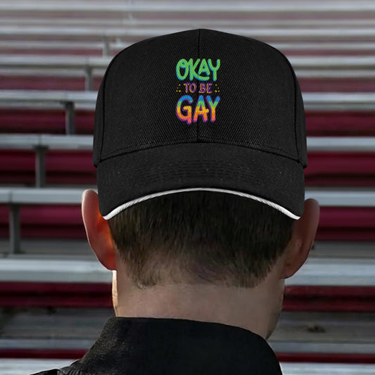 Gay pride hat Baseball Cap Custom Designed by shOUT