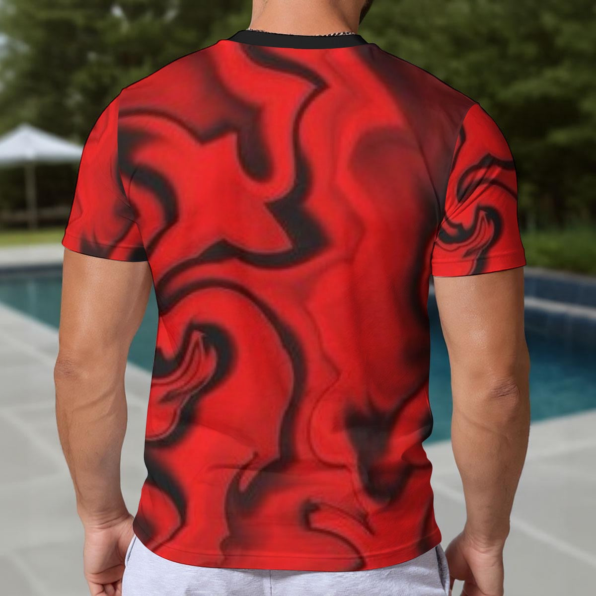 Eco-friendly All-Over Print Men's Short Sleeve T-shirt
