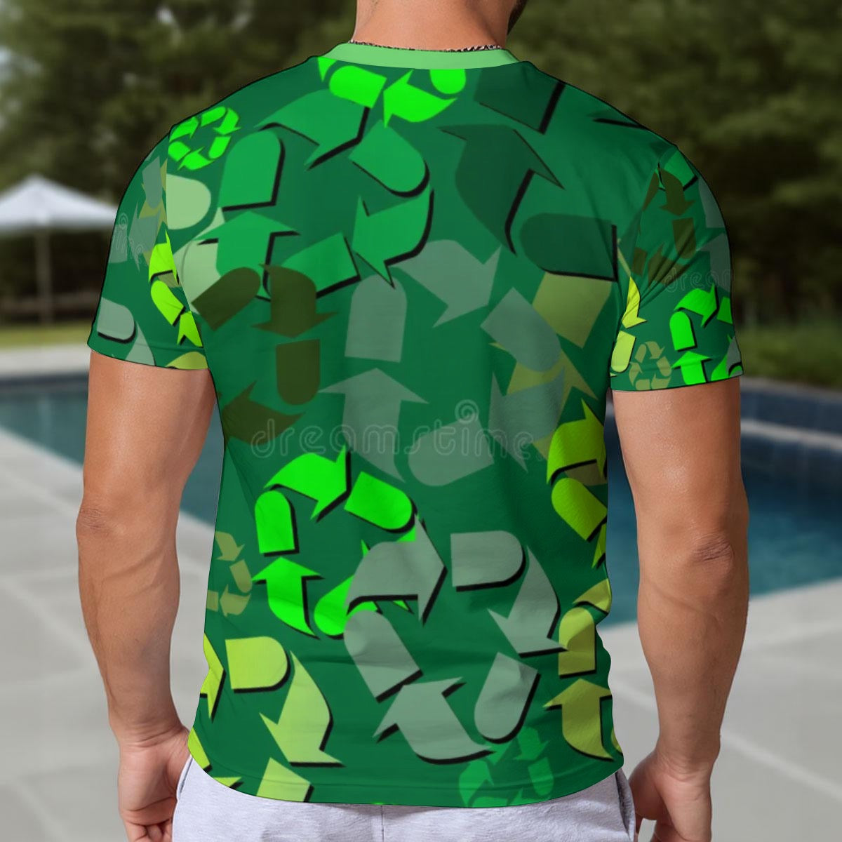 Eco-friendly All-Over Print Men's Short Sleeve T-shirt