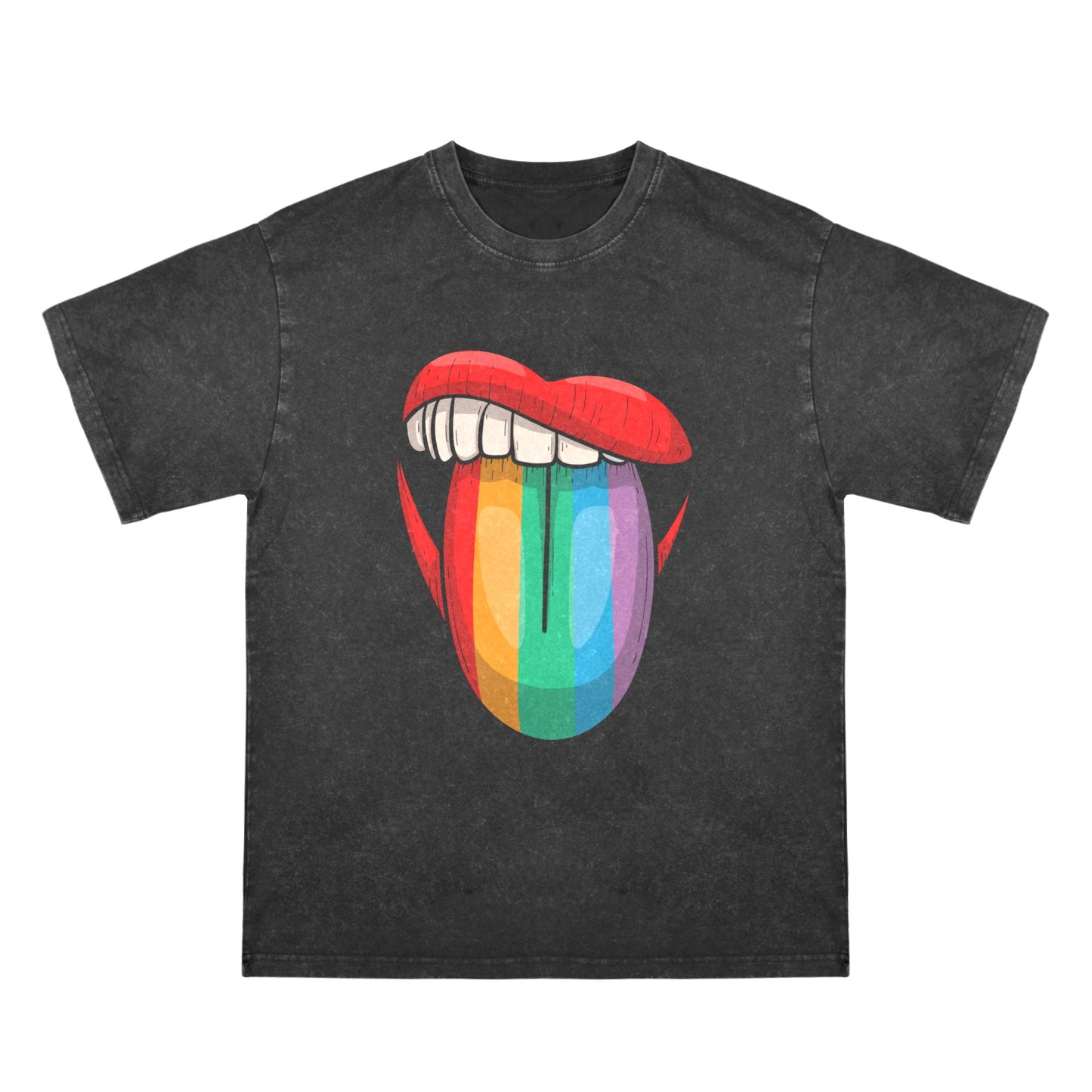Mens Washed Pride Tee Gay Pride T Shirt Custom Designed by shOUT