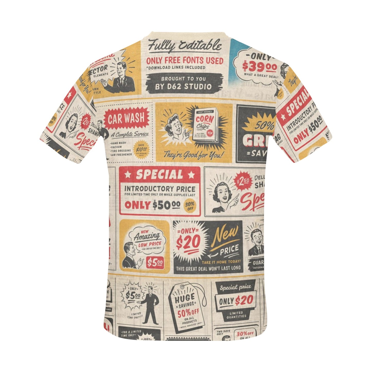 Mens Custom Print Everyday Man Shirt by Simple Discipline Non Wrinkle Easy Wearing