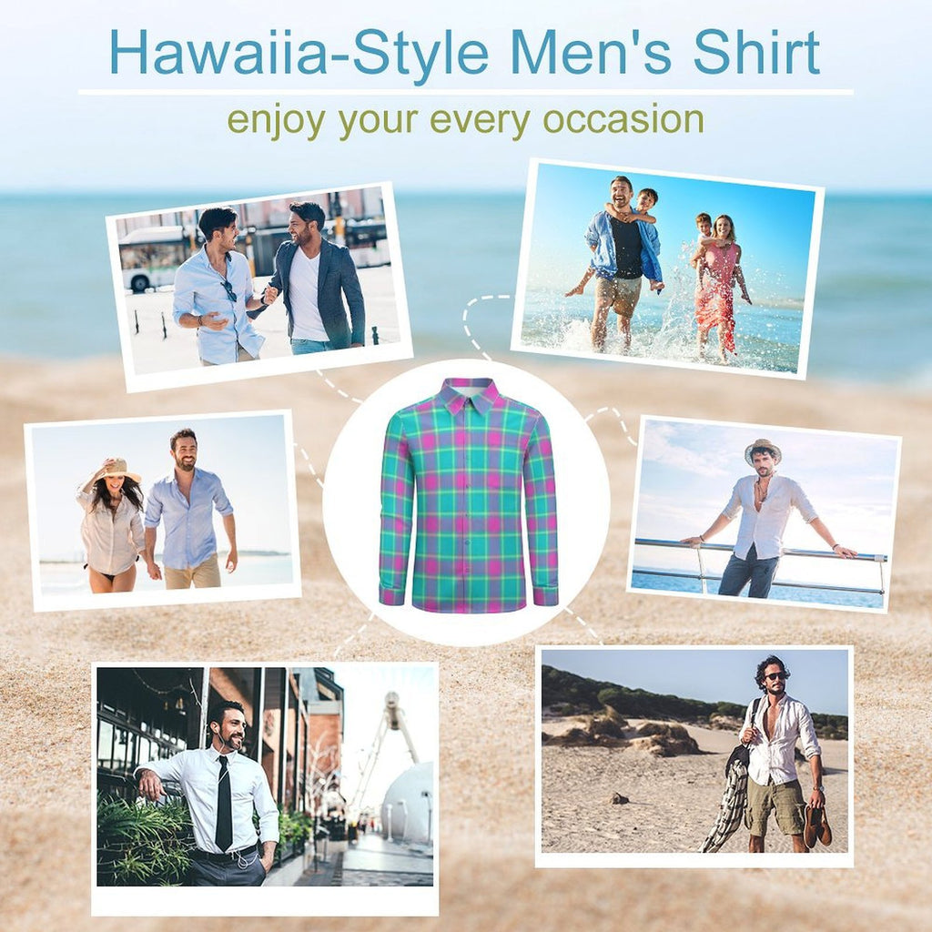 Custom Designed Eco Weave Long Sleeve Casual Shirt LS