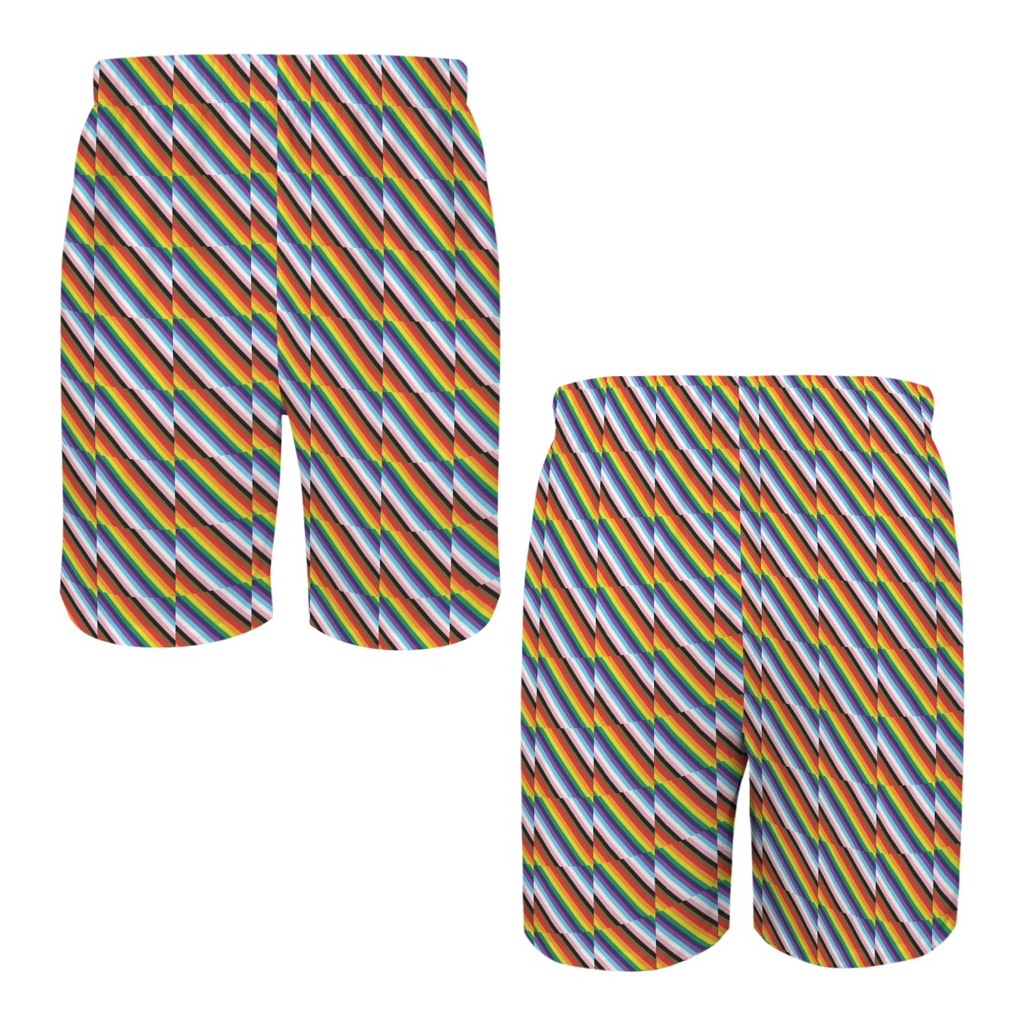 Mens Gay Pride Shorts Custom No Wrinkle Stain Resistant by shOUT