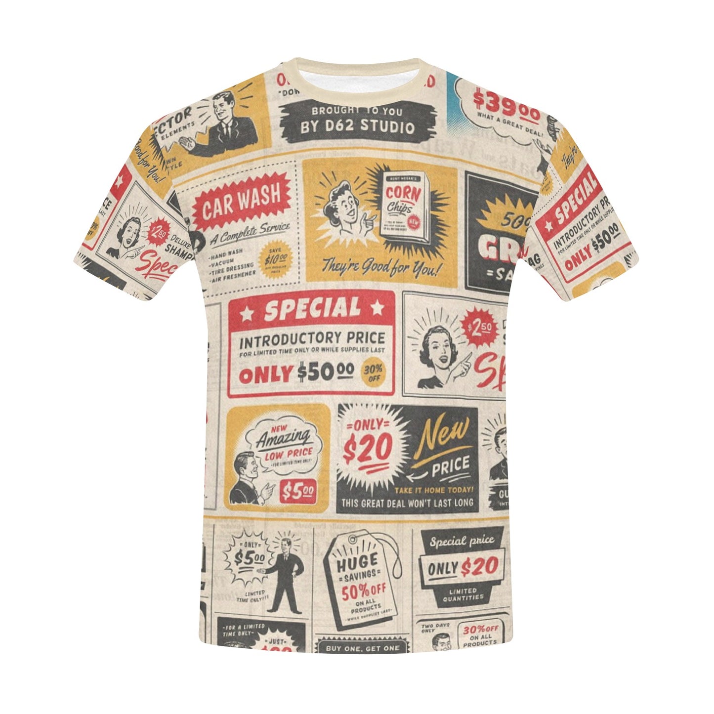 Mens Custom Print Everyday Man Shirt by Simple Discipline Non Wrinkle Easy Wearing