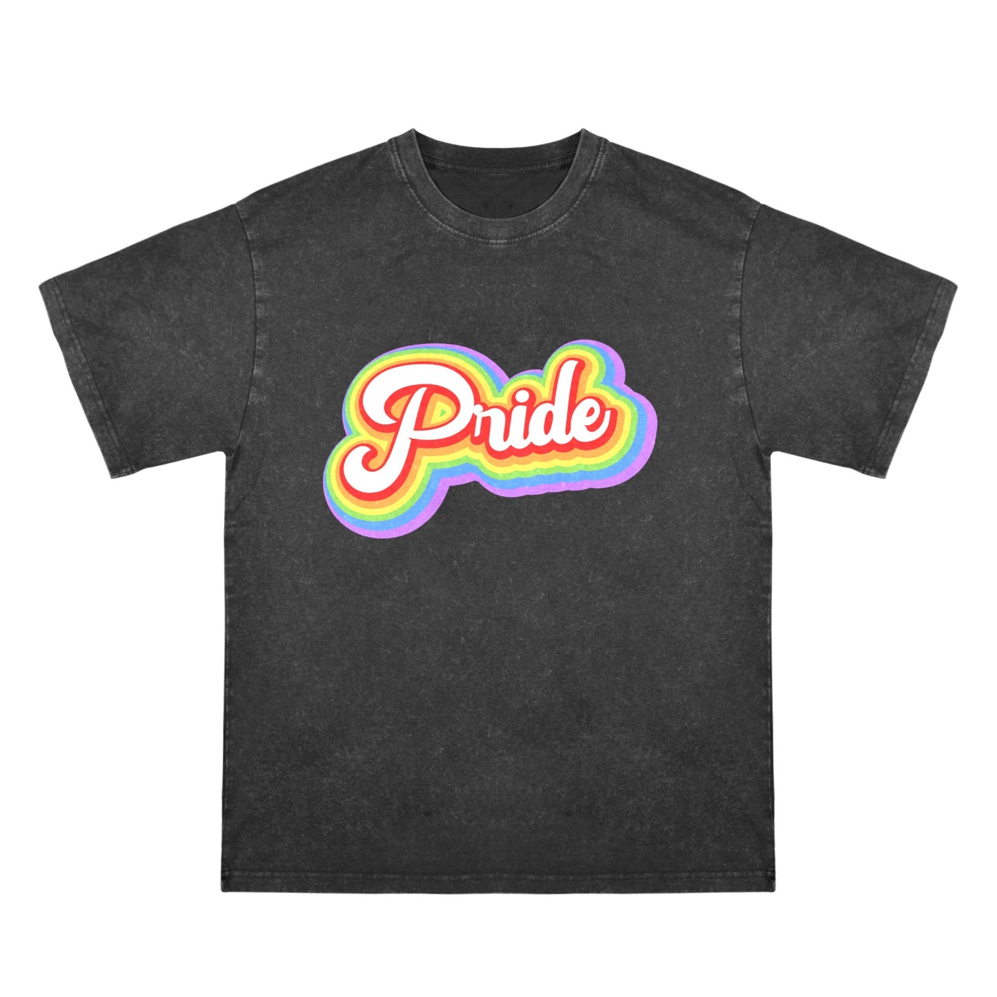 Mens Washed Pride Tee Gay Pride T Shirt Custom Designed by shOUT
