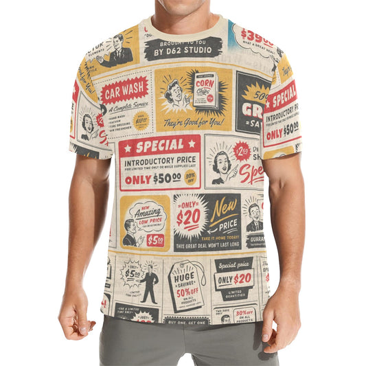 Mens Custom Print Everyday Man Shirt by Simple Discipline Non Wrinkle Easy Wearing