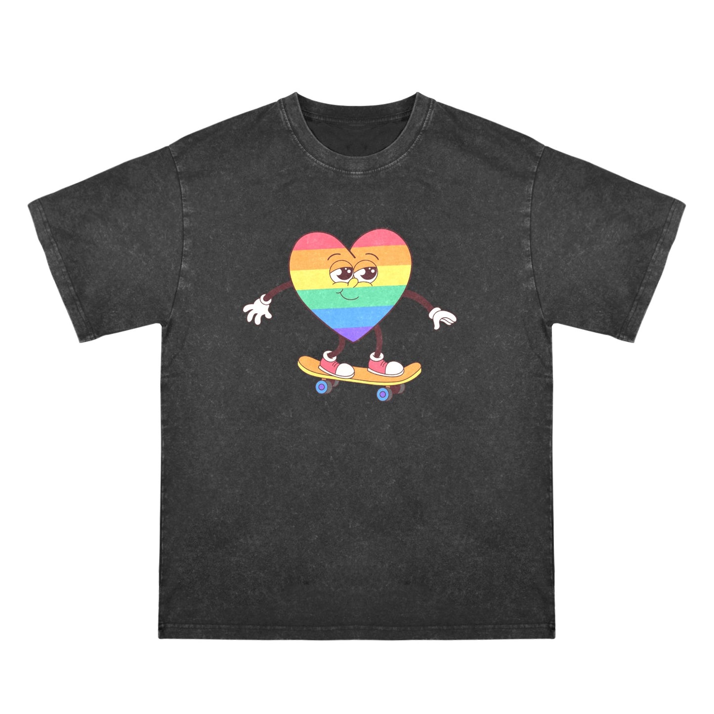 Mens Washed Pride Tee Gay Pride T Shirt Custom Designed by shOUT