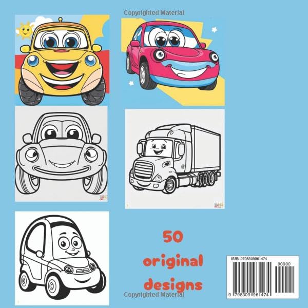 Happy Wheels Cute Cozy Happy Cars Coloring for all ages