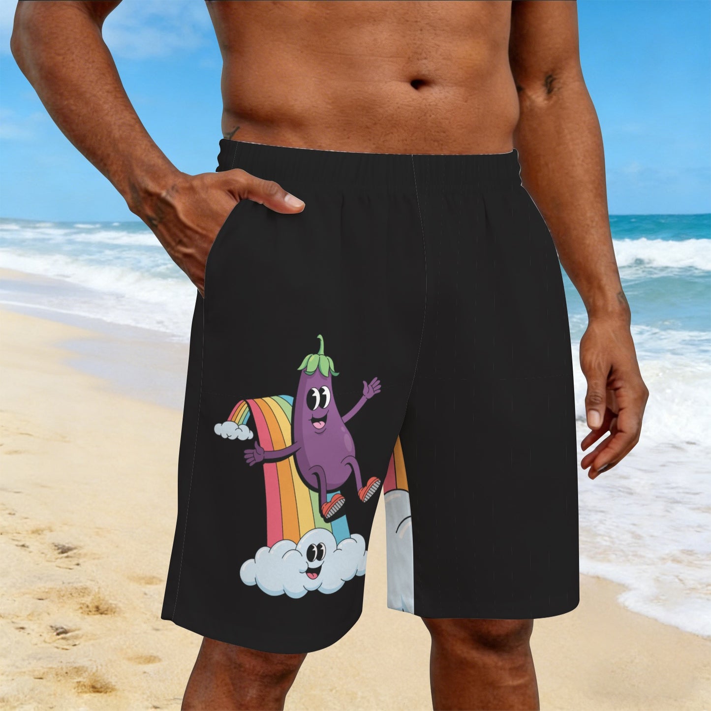 Mens Gay Pride Shorts Custom No Wrinkle Stain Resistant by shOUT