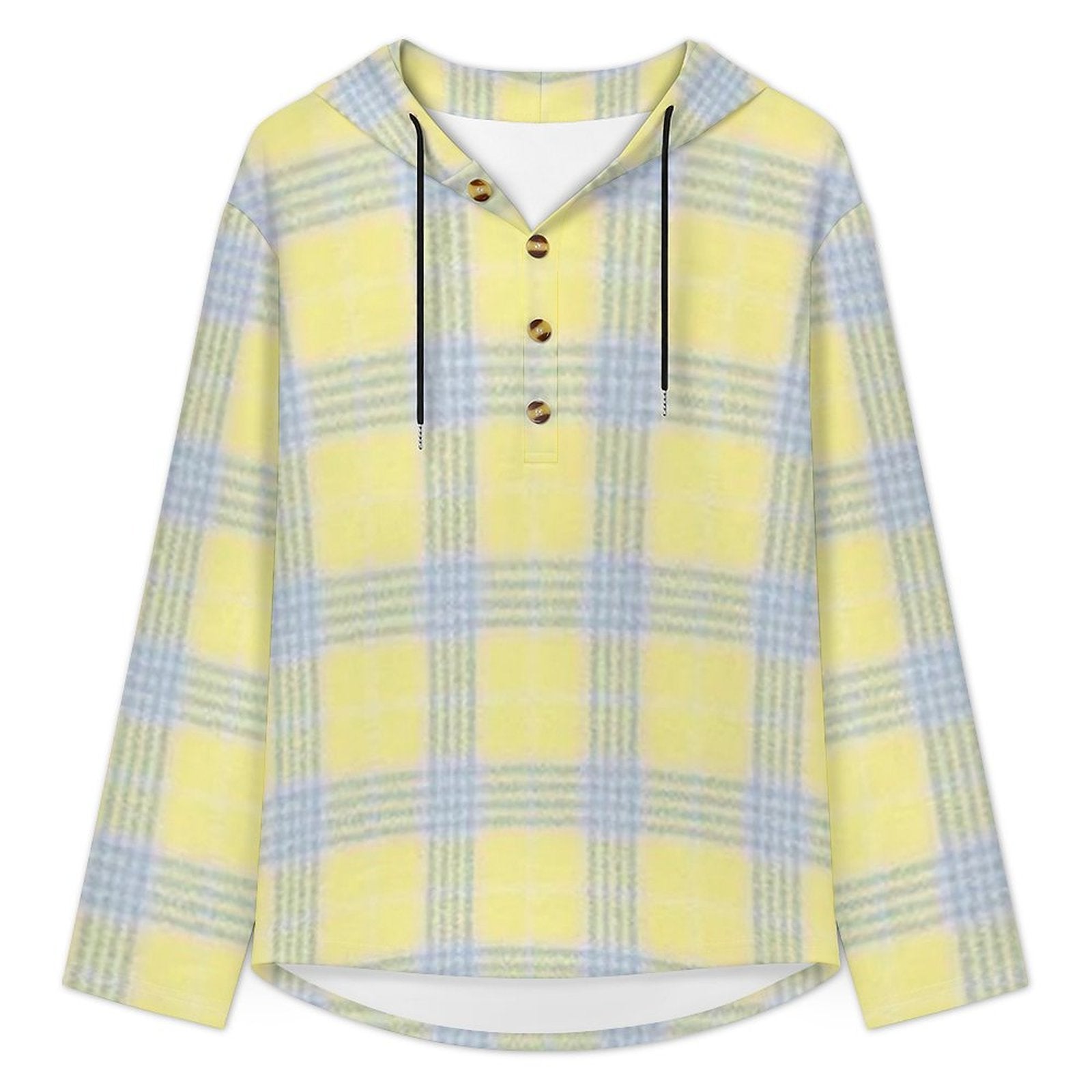 200gsm Men's Button Hooded Sweatshirt(All-Over Printing)