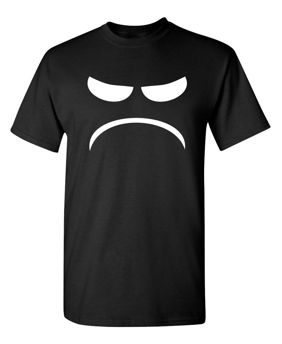 Mad Smile Face Graphic Sarcastic Emoticon Funny tee