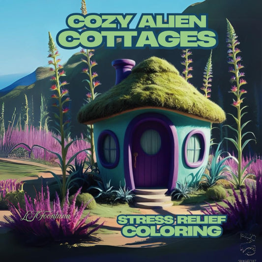 Cozy Cosmic Alien Cottages: out of this world coloring adventure