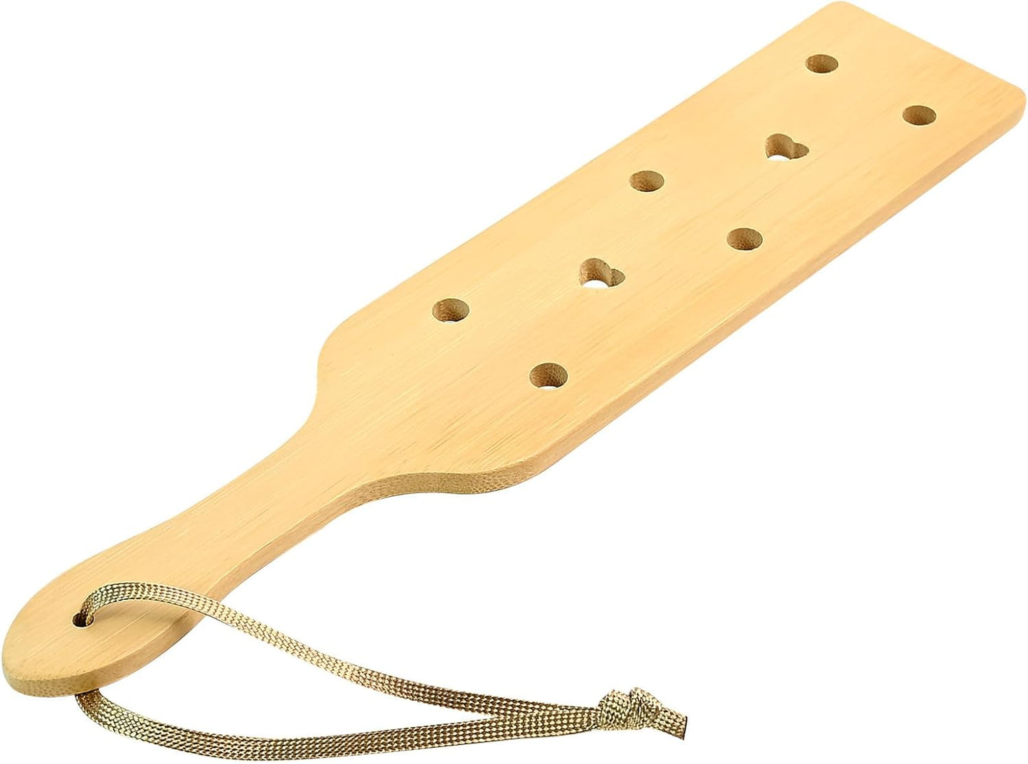 13.1 Inch Bamboo Paddle with Airflow Holes - Unfinished Wooden Paddle for Greek Fraternity & Sorority Traditions, DIY Craft Painting Projects, Personalized Home Decor Gift