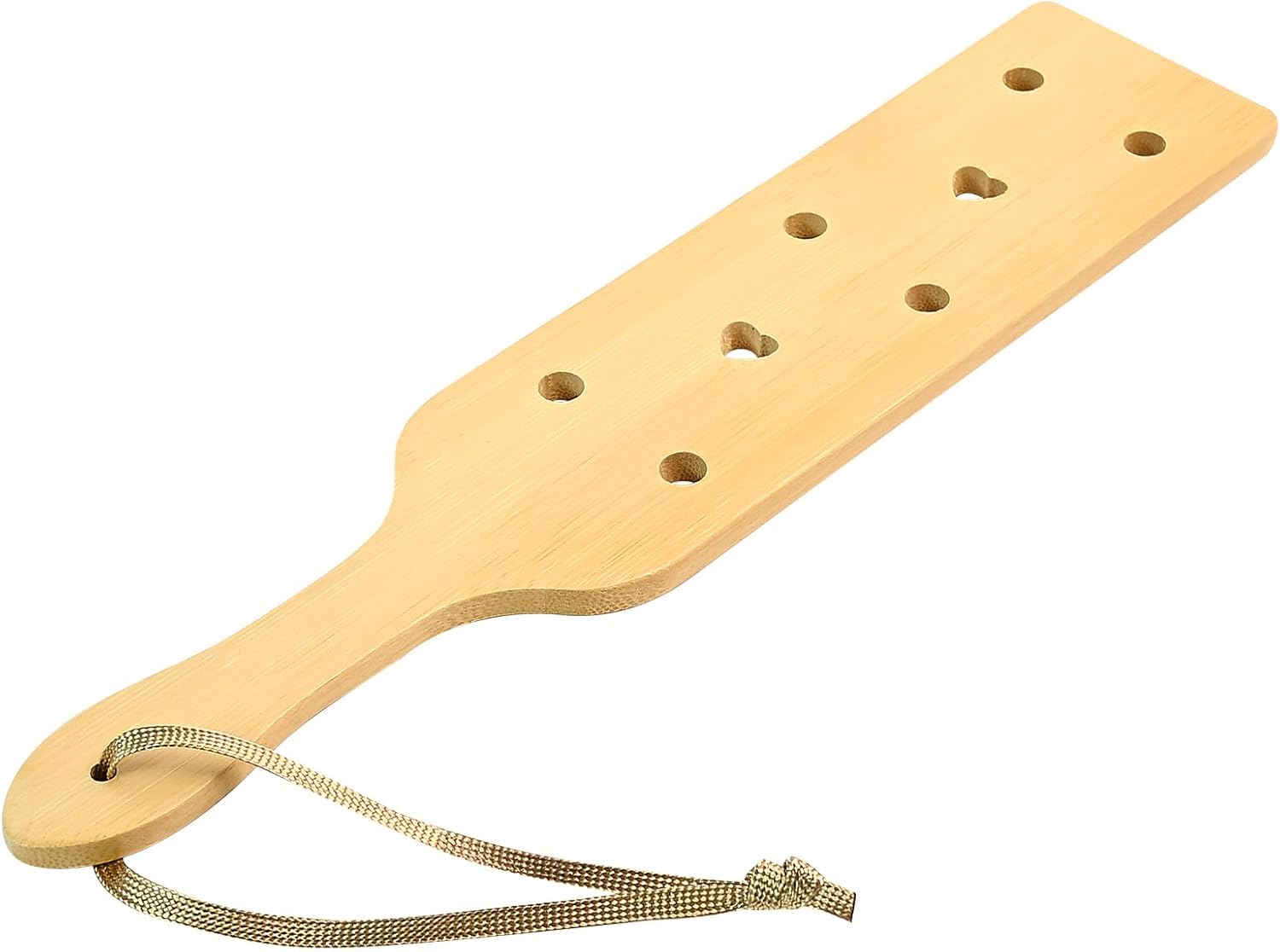 13.1 Inch Bamboo Paddle with Airflow Holes - Unfinished Wooden Paddle for Greek Fraternity & Sorority Traditions, DIY Craft Painting Projects, Personalized Home Decor Gift