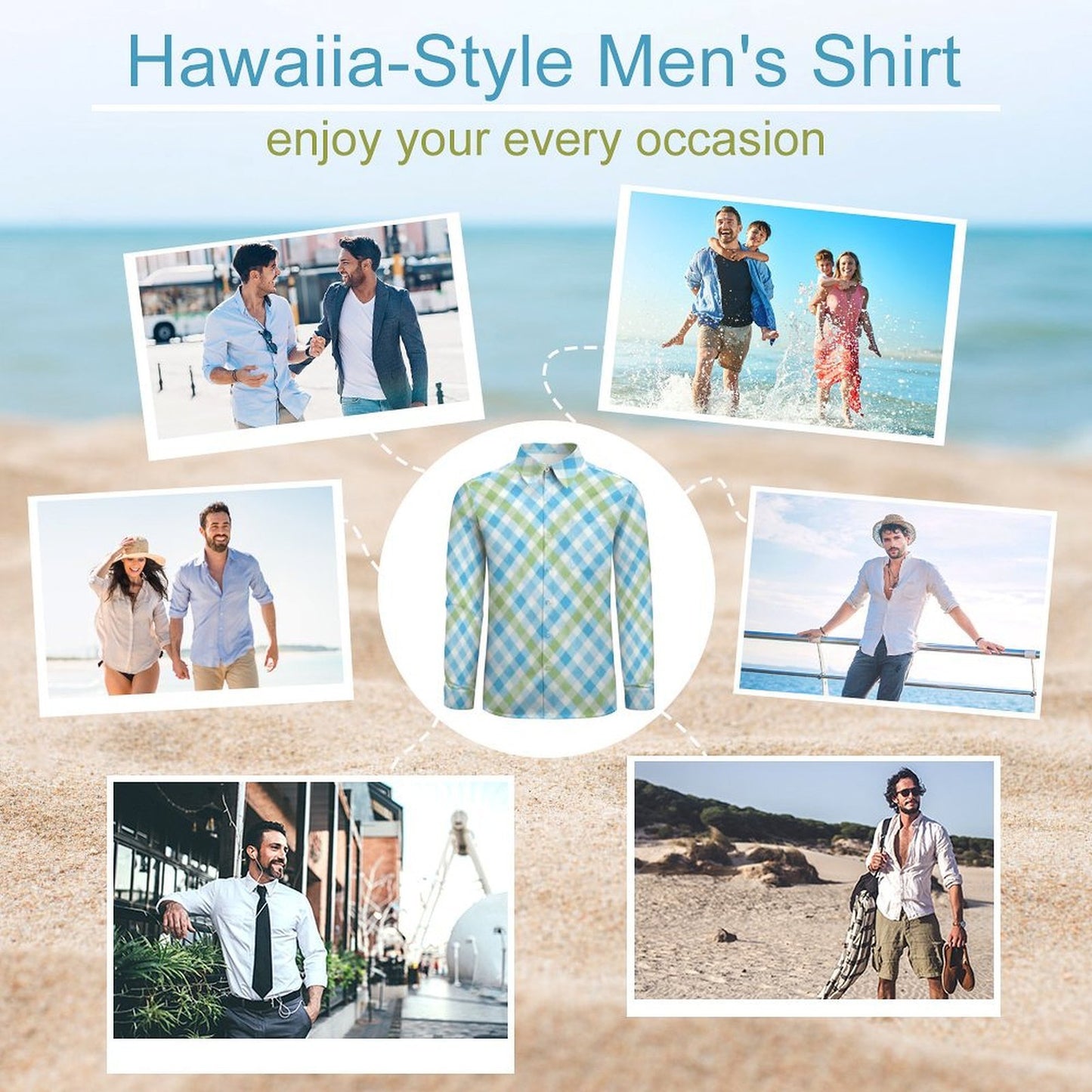 Custom Designed Eco Weave Long Sleeve Casual Shirt LS