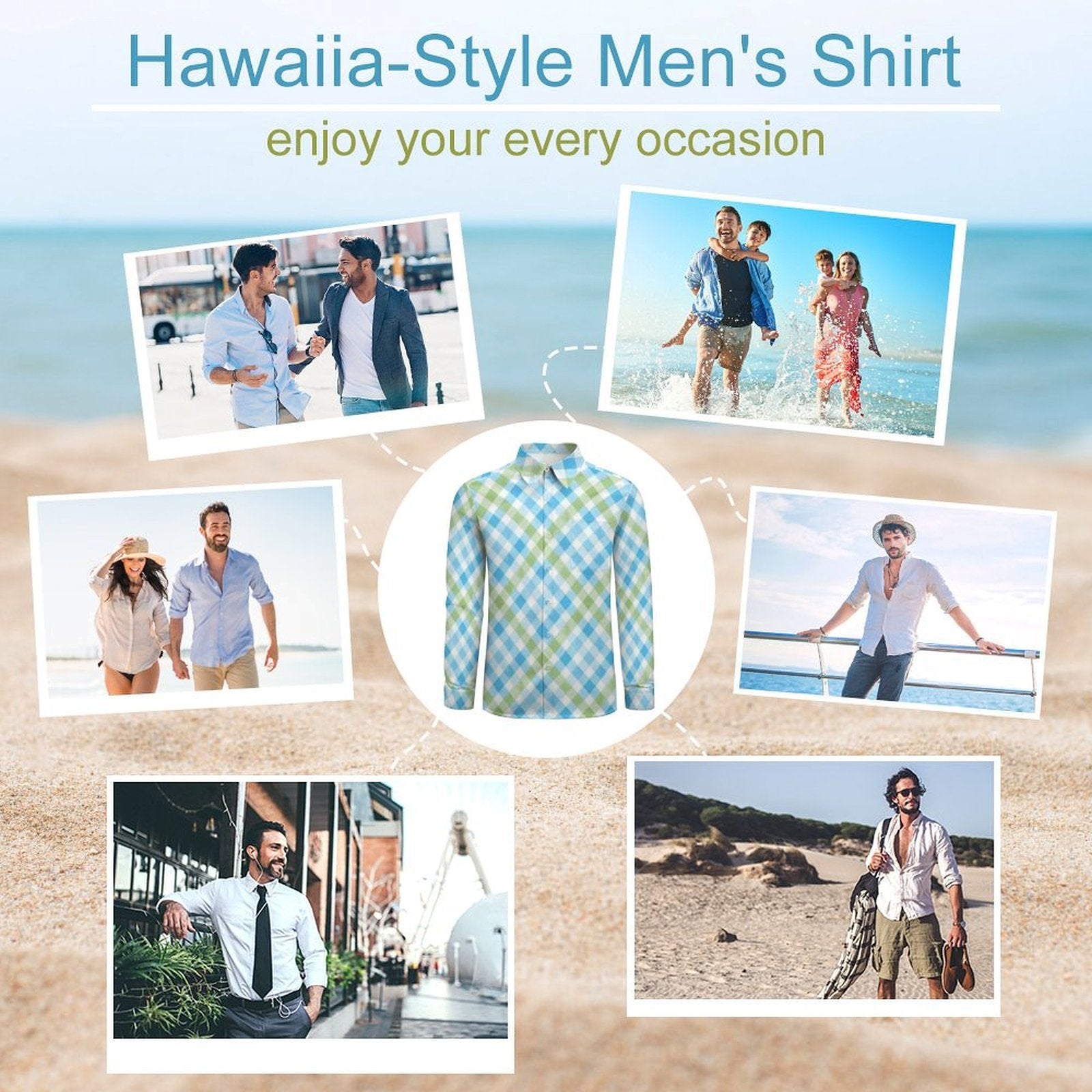 Custom Designed Eco Weave Long Sleeve Casual Shirt LS