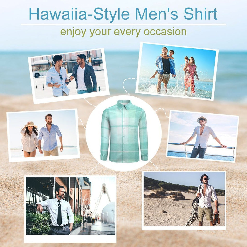 Custom Designed Eco Weave Long Sleeve Casual Shirt LS