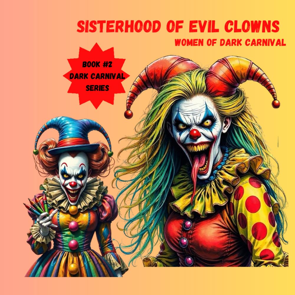 Sisterhood of Evil Clowns: women of Dark Carnival: A creepy coloring adventure