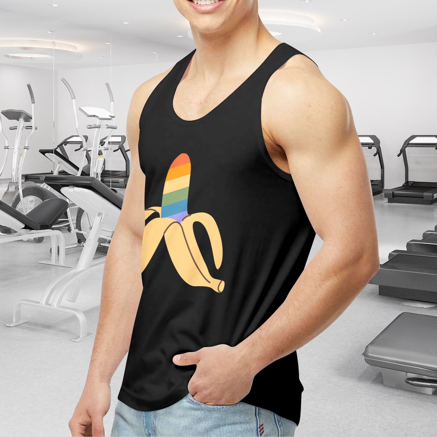 Mens Gay Pride Tank Custom Designed by shOUT