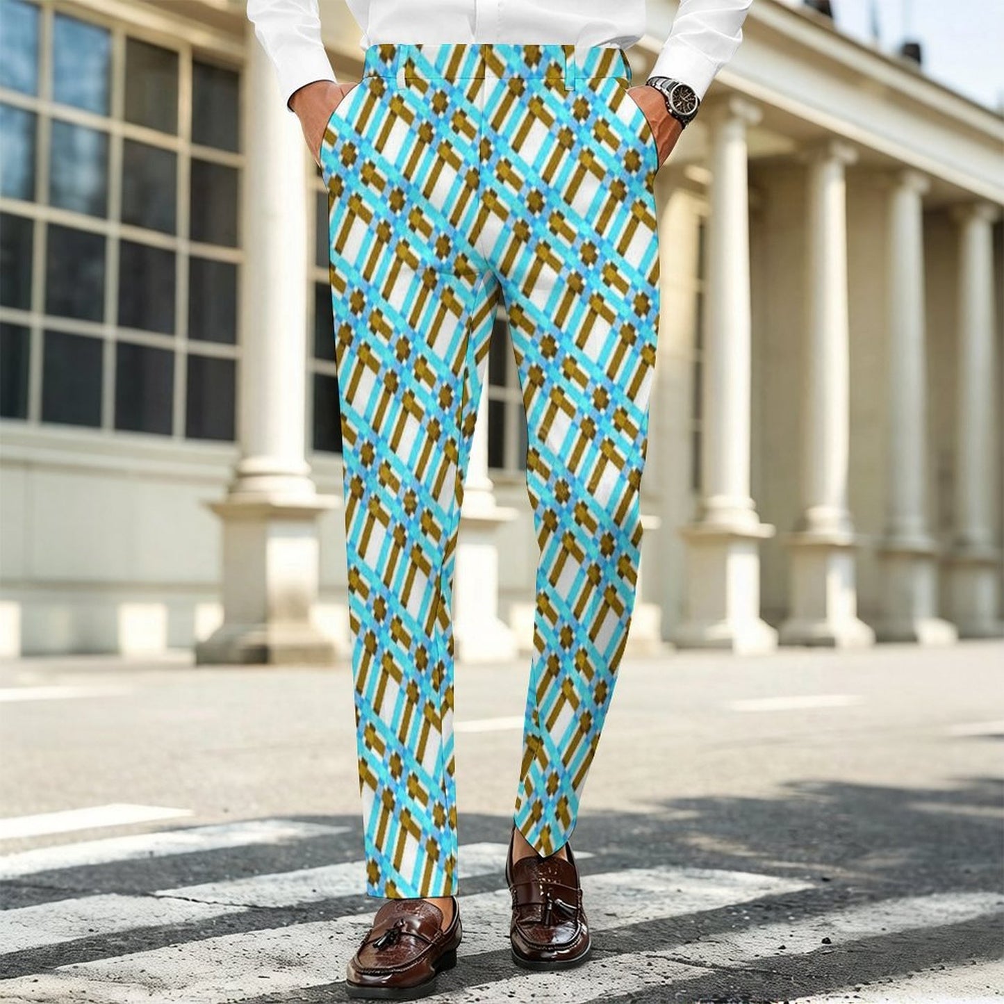 Custom Apex Weave Trousers by Simple Discipline