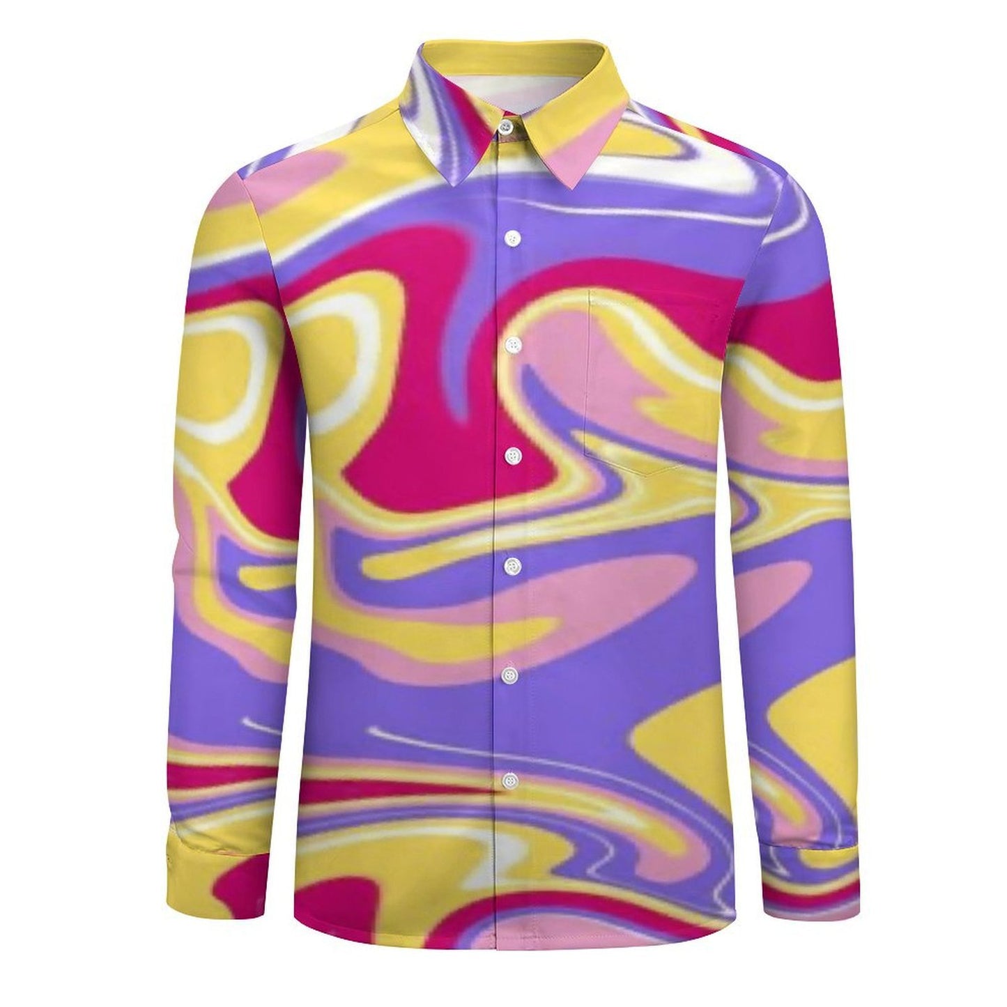 Custom Designed Eco Weave Long Sleeve Casual Shirt LS