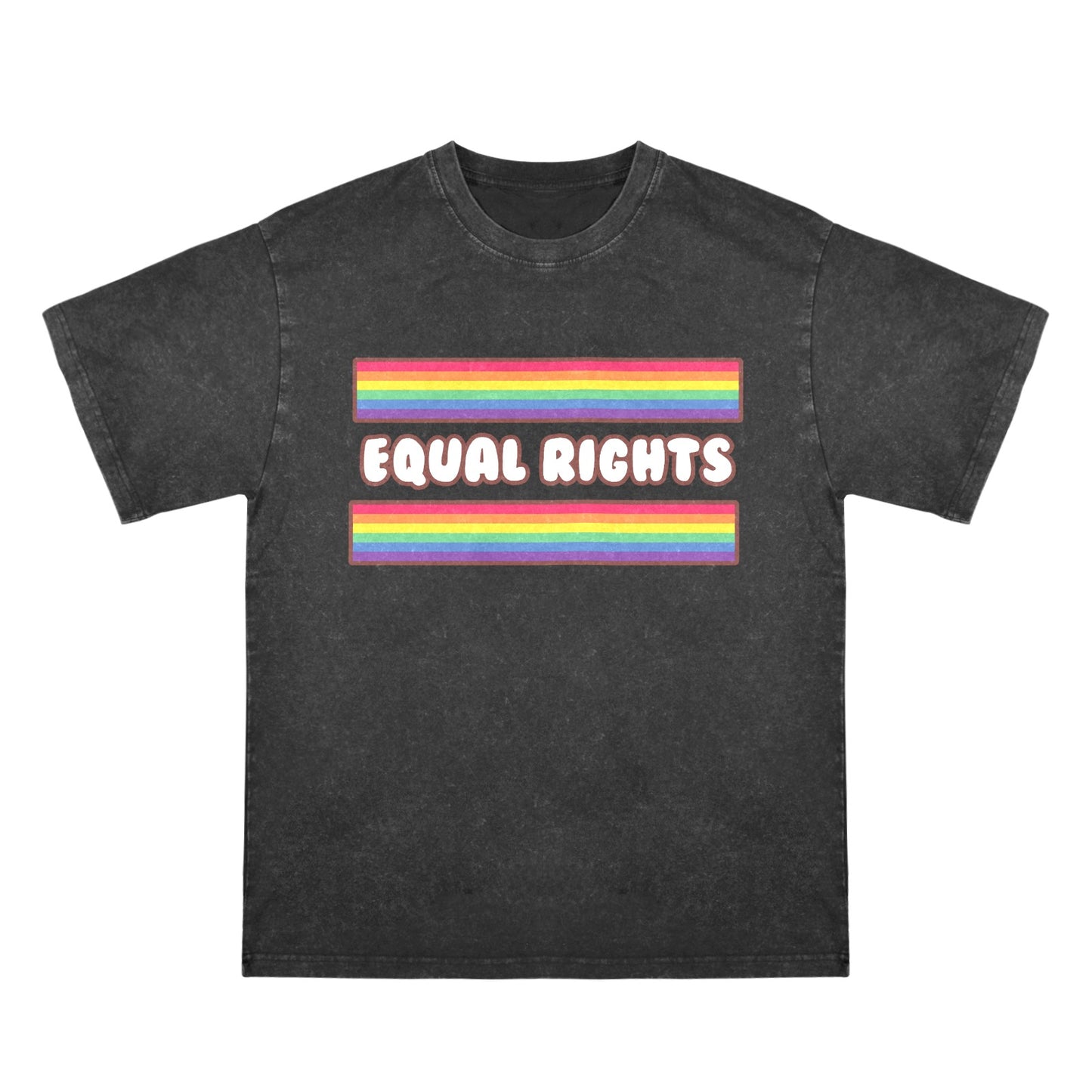 Mens Washed Pride Tee Gay Pride T Shirt Custom Designed by shOUT
