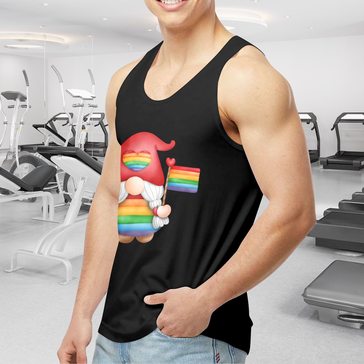 Mens Gay Pride Tank Custom Designed by shOUT