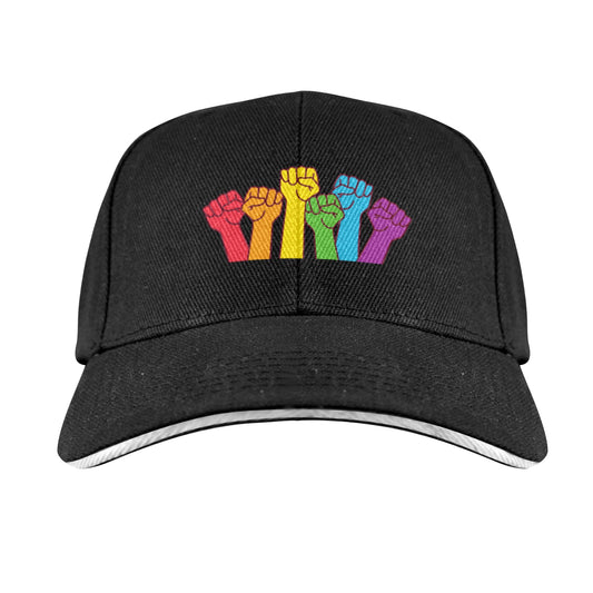 Gay pride hat Baseball Cap Custom Designed by shOUT