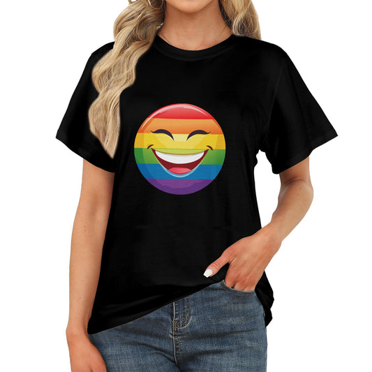 Womens Gay Pride TShirt LGBTQ fashion Custom designed by shOUT