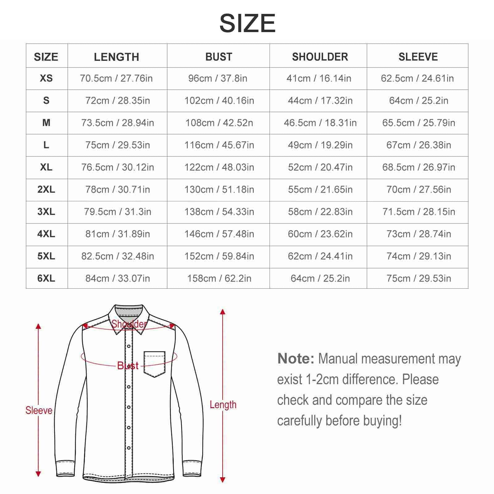 135gsm Casual Long-Sleeve Shirt for Men(All-Over Printing)