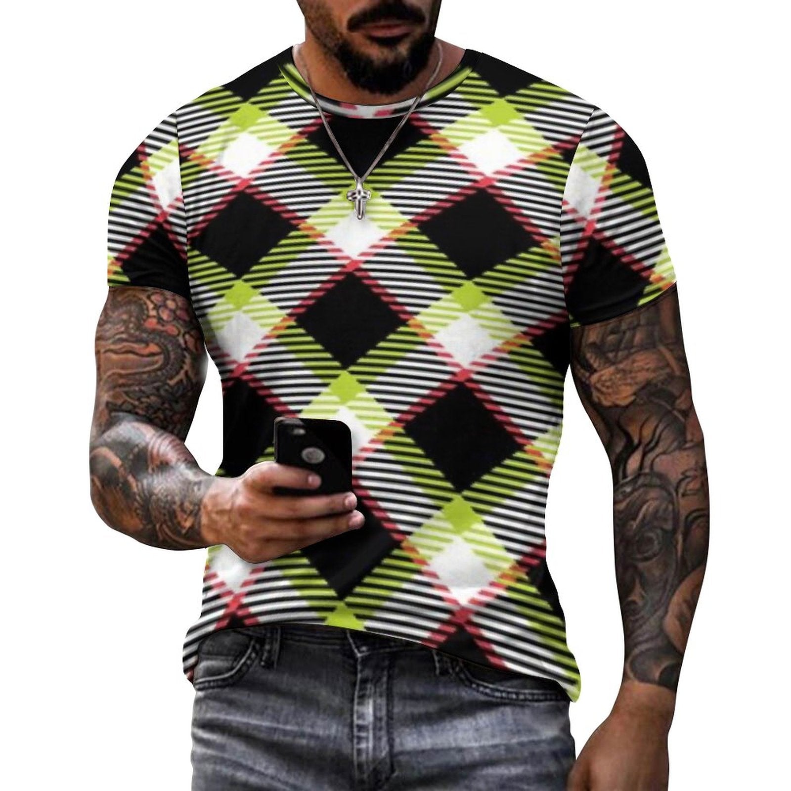 DTG 190gsm Cotton Comfort Short-Sleeve T-Shirt for Men(All-Over Printing)