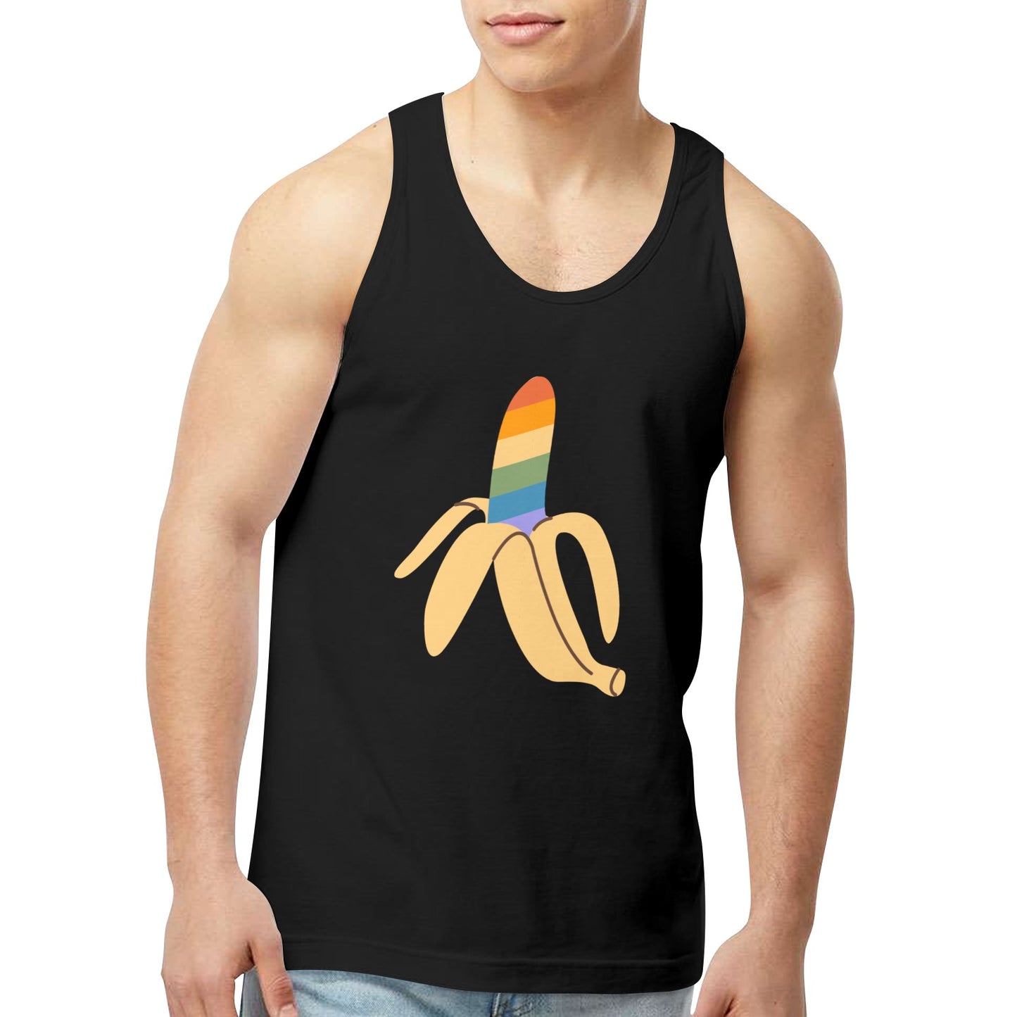 Mens Gay Pride Tank Custom Designed by shOUT