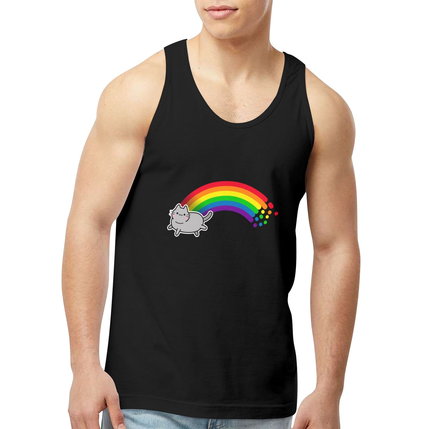 Mens Gay Pride Tank Custom Designed by shOUT
